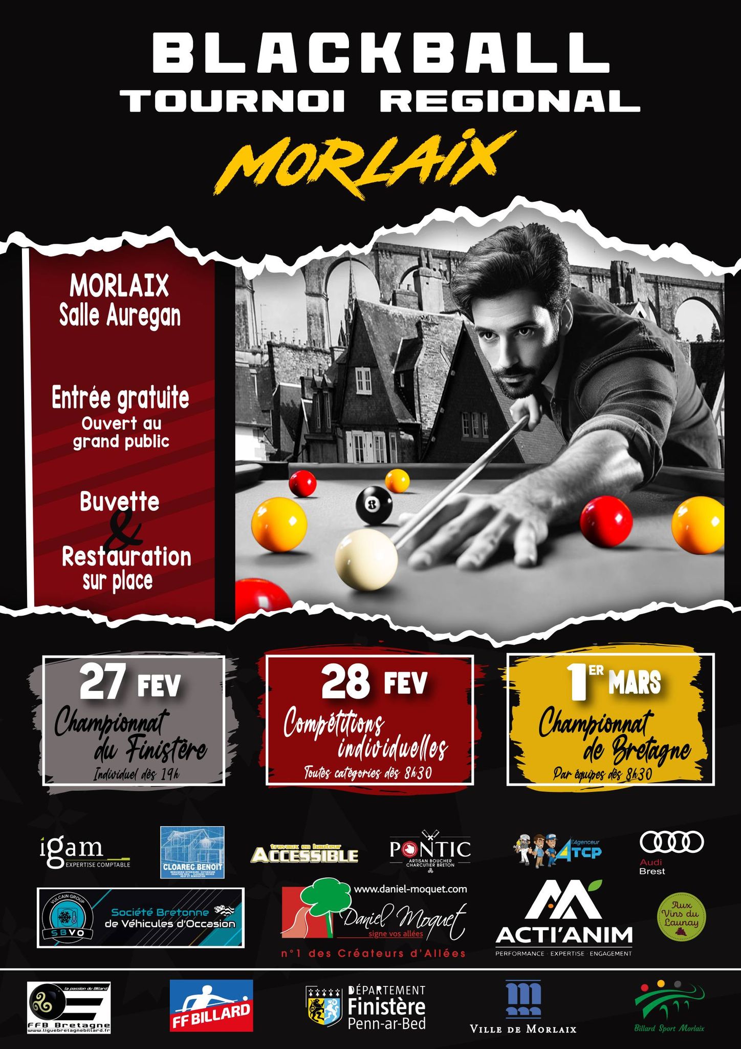 Affiche TR4 Blackball Morlaix